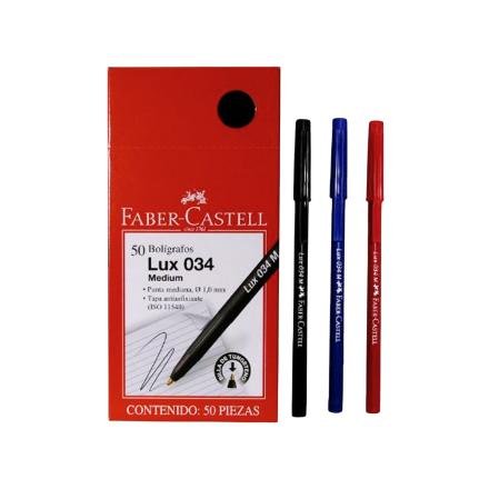 Boligrafo Punta Media Lux 034 Azul Faber Castell