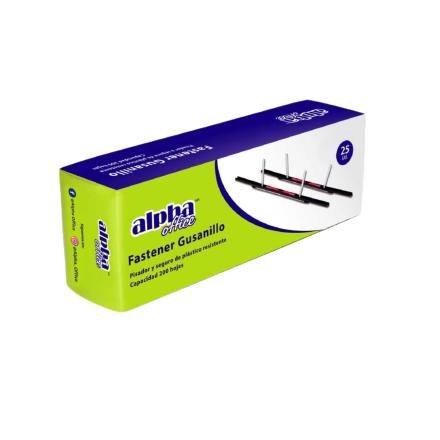 Fastener Gusanillo con pisador x 25u  Alpha Office