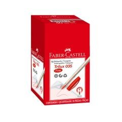 Boligrafo Punta Fina Trilux 035 Rojo Faber Castell